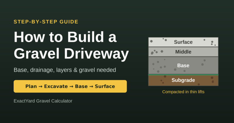How to build a gravel driveway