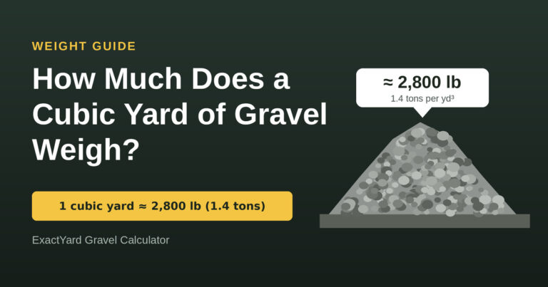 How much does a cubic yard of gravel weigh ?