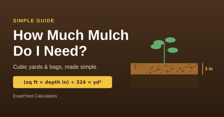 how to calculate how much mulch i need